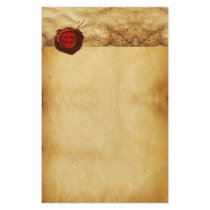 RED WAX SEAL PARCHMENT Monogram