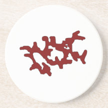 Red Weedaula Coaster