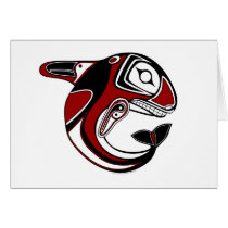 Red Whale Totem Card