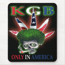 red whit & blue mousepad