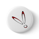 Red White And Black Face Button