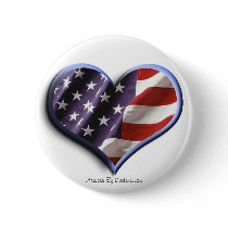 RED WHITE AND BLUE HEART