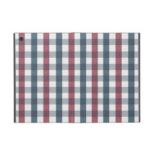 Red White and Blue Plaid Pattern Covers For iPad Mini