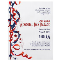 Red White and Blue Ribbons and Stars