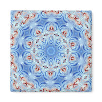 red white and blue roses abstract magnet
