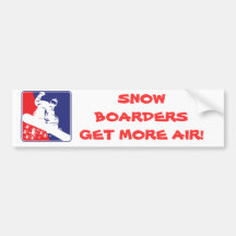 Red-White-and-Blue-Snow-Boa Bumper Sticker