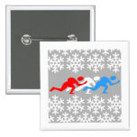 Red, white and blue speed skaters pins