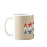 Red, White and Blue Star Cascade Mug