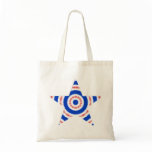 Red White and Blue Star Tote bags