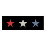 Red White and Blue Stars Bookmark business cards