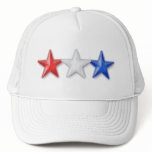 Red, White and Blue Stars Trucker Hat