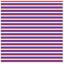 Red, White and Blue Stripes. Photo Cutout