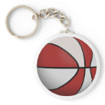 Red & White Basketball: keychains