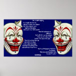 RED, WHITE, & BLUE CLOWNS POSTER w/ CLOWN'S PRAYER posters