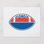 red white blue football icon graphic full color flyer