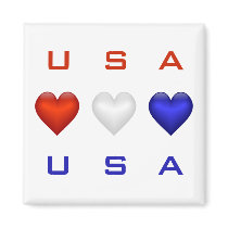 Red White & Blue hearts