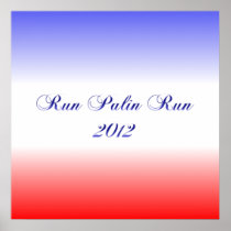 Red White & Blue Palin 2012 Poster