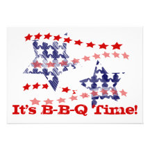Red, White & Blue, Party Invitation