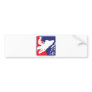red-White-Blue-Sled-zazzle Bumper Sticker