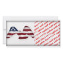 Red White & Blue Winged American Flag Customised Photo Card