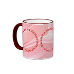 RED & WHITE CANDY WREATH by SHARON SHARPE mugs