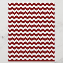 Red white chevrons personalized flyer