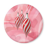 RED & WHITE CHRISTMAS ORNAMENTS by SHARON SHARPE magnets