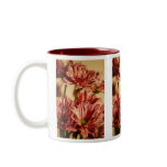 Red & white daisies mugs