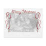 Red White Merry Christmas Post Cards