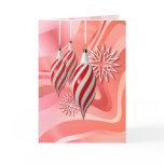 RED & WHITE ORNAMENTS by SHARON SHARPE cards
