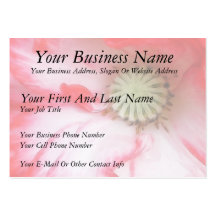 Red & White Poppy Close Up Business Cards