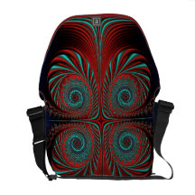 Red/White Quints Rickshaw Messenger Bag