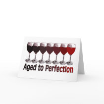 Red Wine Birthday Cards
