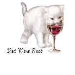 Red Wine Cat Snob T-Shirt