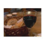 Red Wine In An Italian Restaurant Post Card