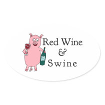Red Wine & Swine Stickers