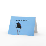 Red-winged Blackbird Get Well Card