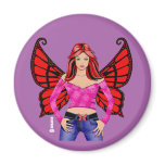 Red Wings Fairy magnets