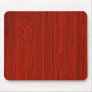 Red Wood Pattern Mouse Pad