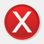 Red X - No - Symbol Magnet