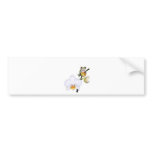 red yed tree frog on orchid bumper stickers