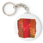 Red Yellow Abstract Stairs Cutout Picture Keychains