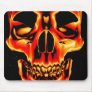 Red yellow and Black Skull Mousepad