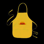 Red yellow-apron
