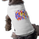 Red Yellow Blue scribble splats colourful design pet clothing