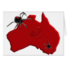 Redback Spider Australia Greeting Card