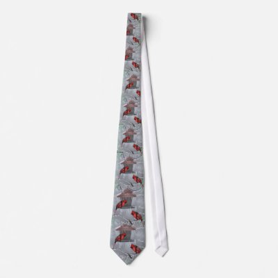 Redbird necktie by MakaraPhotos