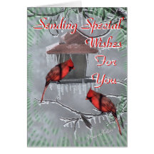 Redbirds MC-customise Greeting Card