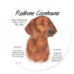 Redbone Coonhound History Design stickers