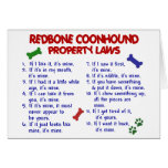 REDBONE COONHOUND Property Laws 2 cards